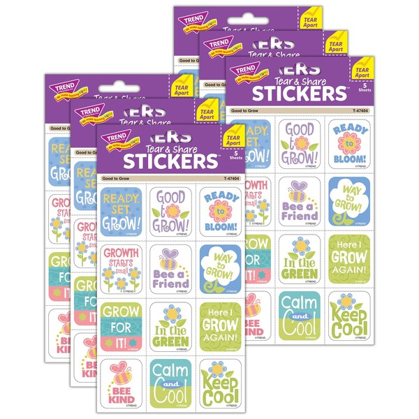 Trend Good to Grow Tear & Share Stickers, 360PK T47404 - main